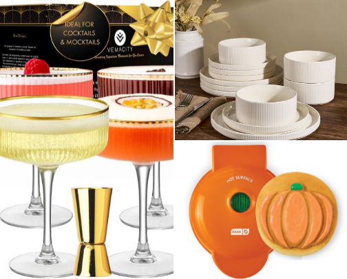 Kitchen Essentials & Aesthetic Tableware: Smart Gadgets, Dinnerware & Party Decor cover photo collage