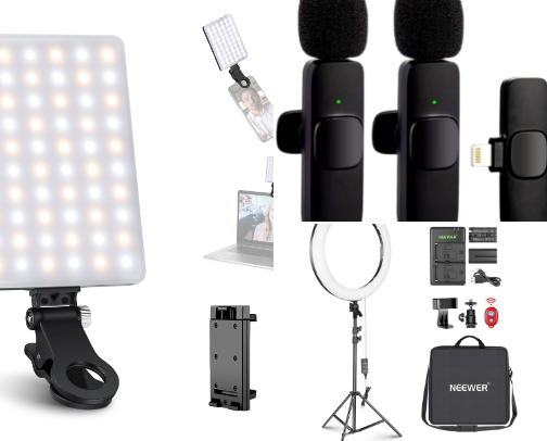 Everything You Need to Make Content Like a Pro📸🎤 cover photo collage