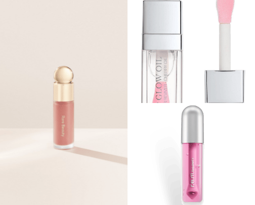 Makeup products cover photo collage