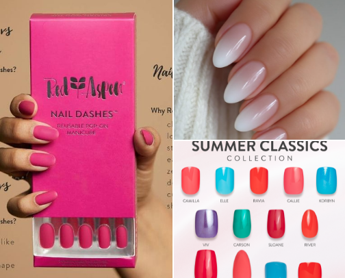 Press-On Nails that Last 💅 cover photo collage