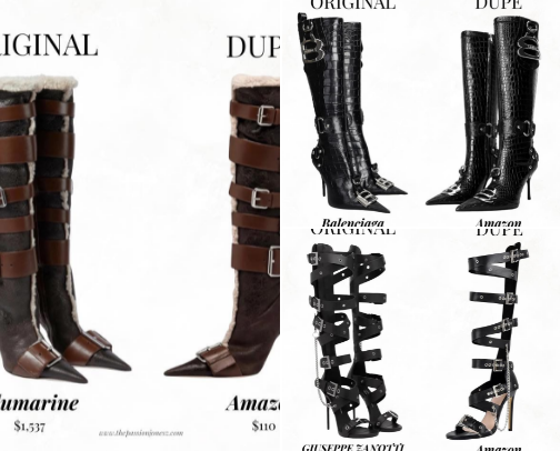 My Favorite Amazon Designer Dupes - Heel Edition cover photo collage