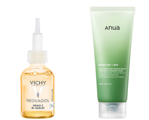 Perimenopause-Friendly Skincare on a Budget cover photo collage