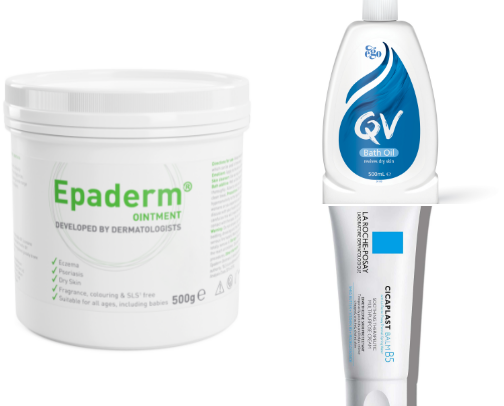 Eczema products cover photo collage