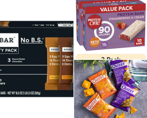Protein Snacks & Drinks to Fuel Your Day 💪🥤✨ cover photo collage