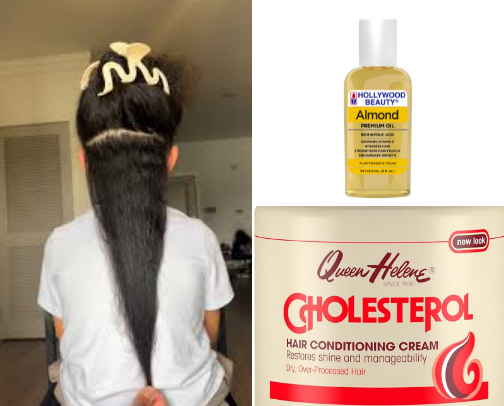 Hair products cover photo collage
