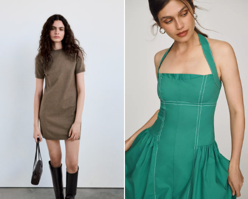 An elegant one-piece dress👗🌸 cover photo collage