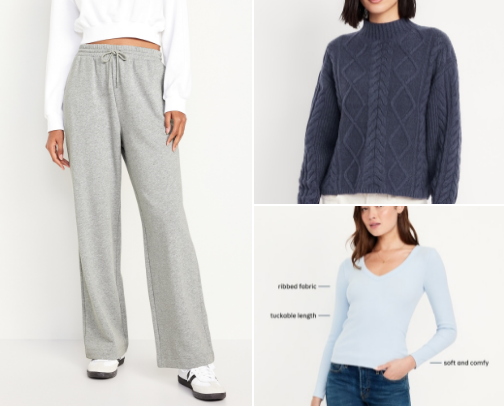 old navy faves 💙 cover photo collage