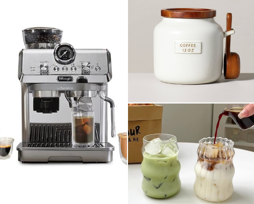 Morning Coffee Setup☕ cover photo collage