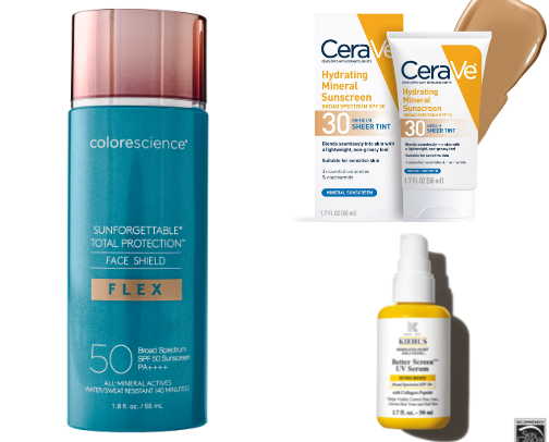 SPF for oily and acne-prone skin (tinted or not) cover photo collage