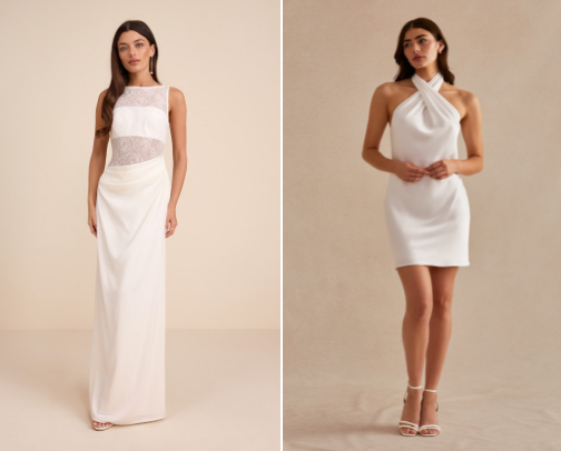 Bride-to-Be Dresses🤍 cover photo collage