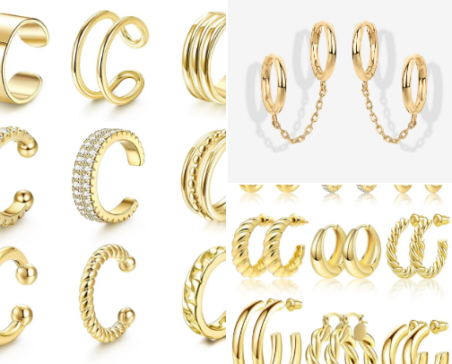 Amazon JEWELRY finds for all my GOLD girlies cover photo collage