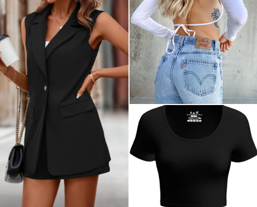 Women's clothing cover photo collage