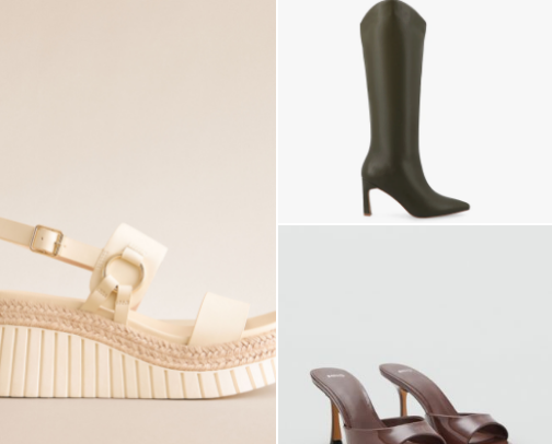 Closet staples: shoes cover photo collage