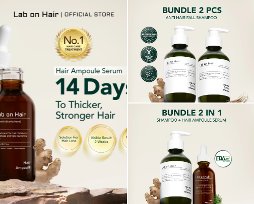 Anti Hairfall Ampoule cover photo collage