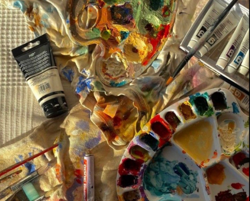 artsy girl🎨 cover photo collage