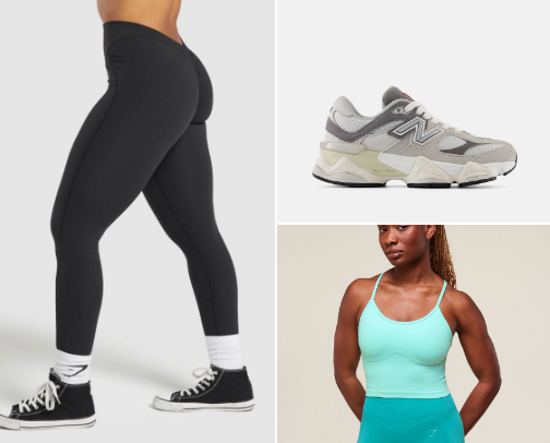 gym girl must haves! cover photo collage