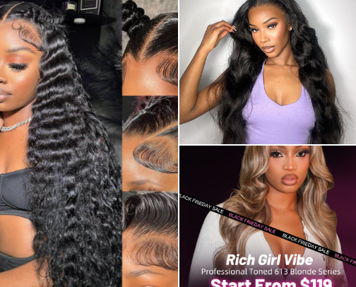 Gorgeous 100% Human Wigs You Need🤩 cover photo collage