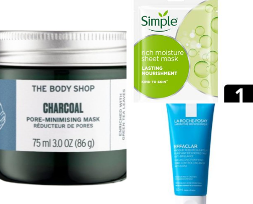✨ All the BEST Face Masks for Acne-Prone Skin ✨ cover photo collage