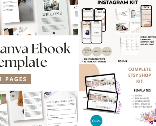 Digital Products for Small Business Owners cover photo collage