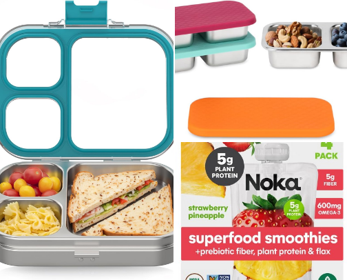 School Lunch and Snack Favorites cover photo collage