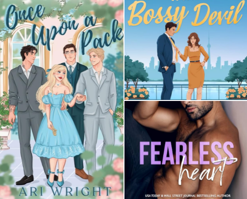 Romance books with top-tier dirty talk cover photo collage