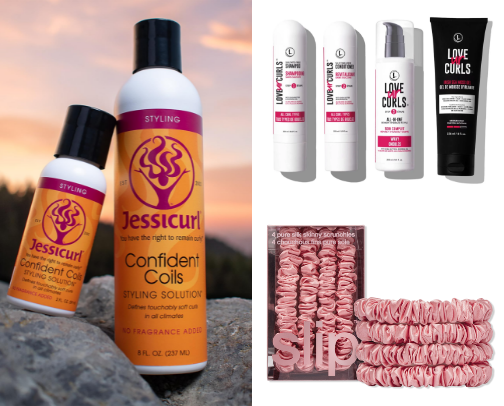 Curly Hair Care Routine cover photo collage
