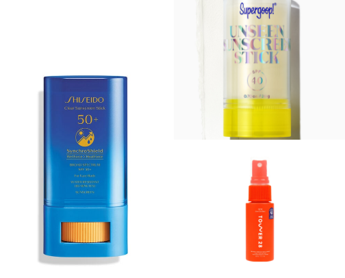 Sunscreen cover photo collage