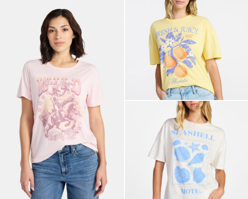 Cutesy  Graphic Tees Under $12 🤩 cover photo collage