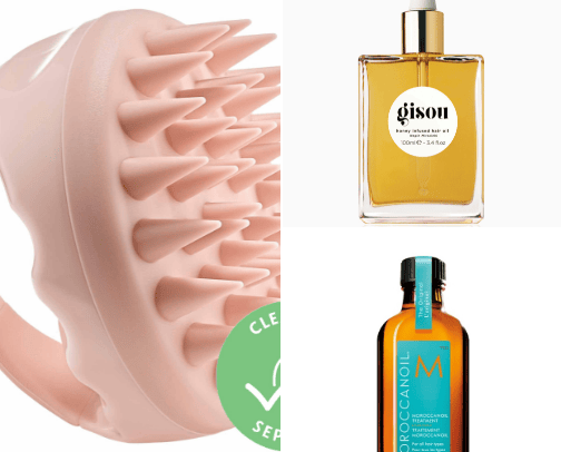 Hair care cover photo collage