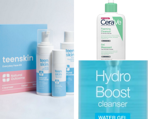 Skincare for teens cover photo collage