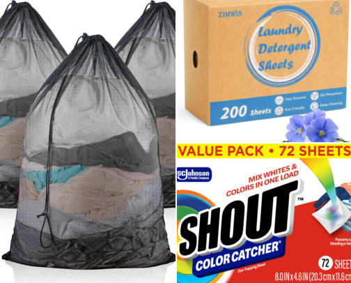 Dorm Laundry Essentials cover photo collage