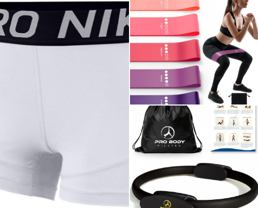 Pilates and Fitness cover photo collage