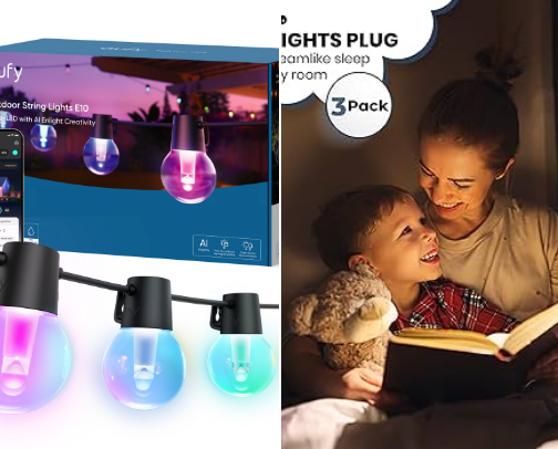 Auto-On LED Night Light – Smart & Stylish cover photo collage