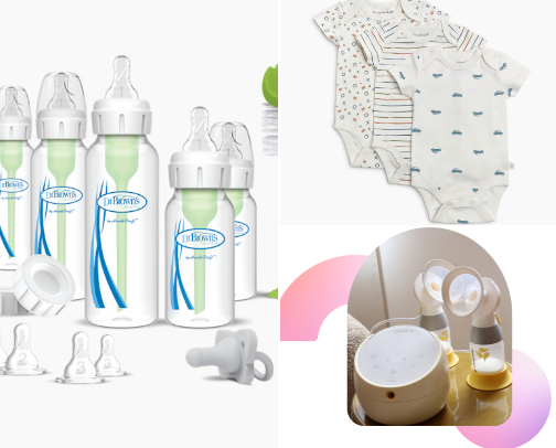 Baby  products cover photo collage