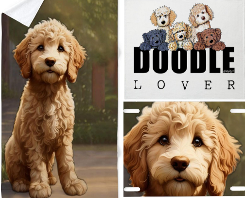 Doodle Dogs Themed Gifts cover photo collage