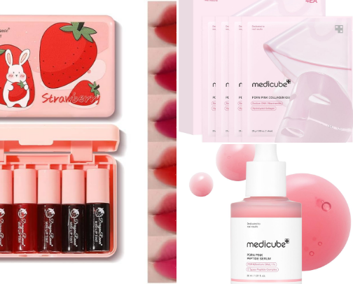 beauty/skincare recs <3 💋 cover photo collage