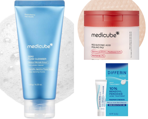 Current skincare routine 😊 cover photo collage