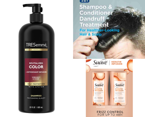 Shiny & Strong: Nourishing Shampoo cover photo collage