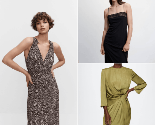 MANGO wedding guest dresses - on a budget cover photo collage
