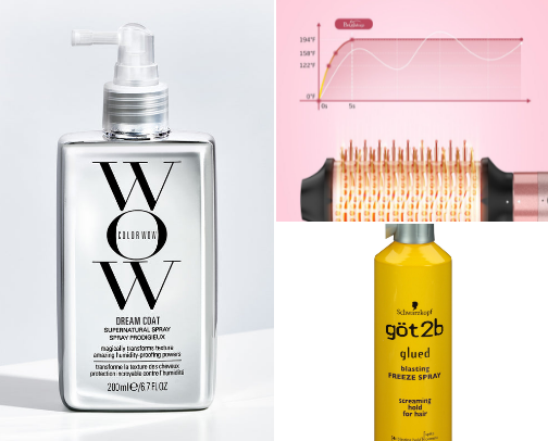 Hair products cover photo collage