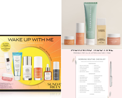 ITS A GIRLS WORLD: Morning Routine Must-Haves ✨ cover photo collage