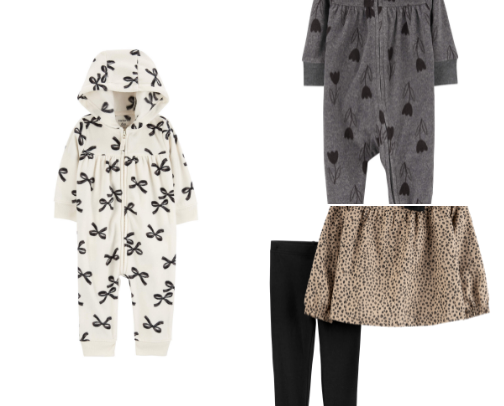 my daughter's winter wardrobe cover photo collage