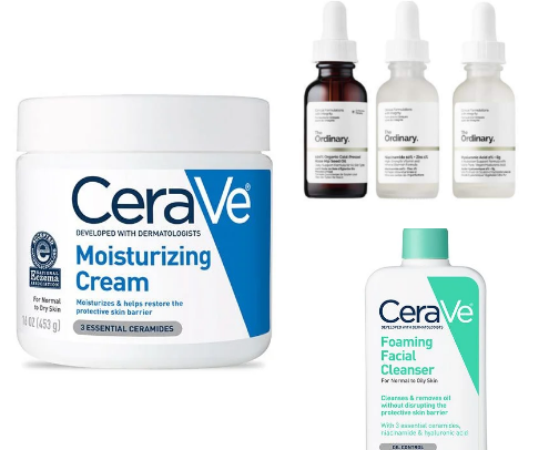 Skincare cover photo collage