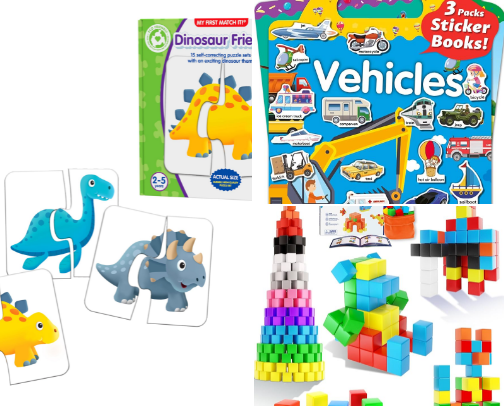 Toddler travel toys ✈️ cover photo collage