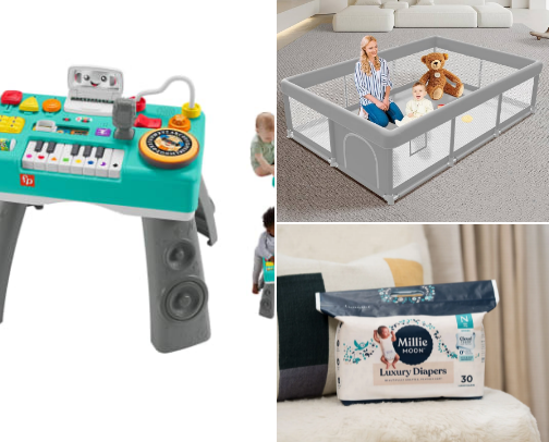 Baby finds cover photo collage