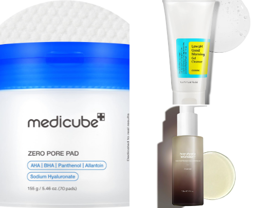 Korean & Japanese skincare cover photo collage