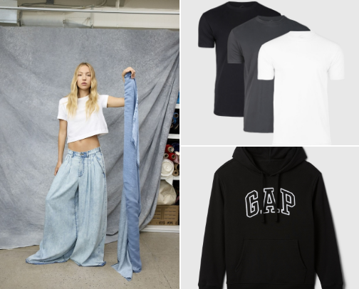 Every day Gap denim cover photo collage