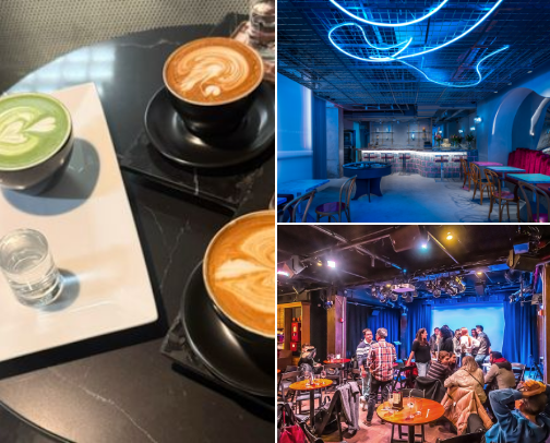 NYC Silly Little Beverage Spots (cafes and bars) cover photo collage