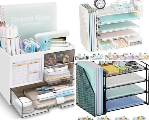 Teacher Classroom Organization Essentials: Desk, Paperwork & Supply Storage cover photo collage