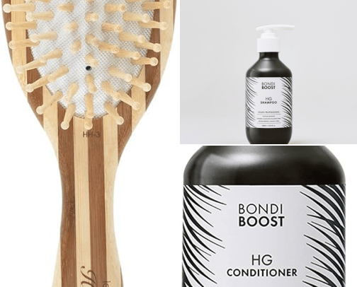 hair products/accessories cover photo collage